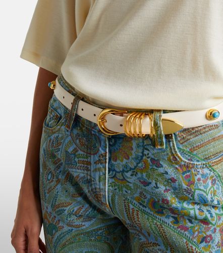 Hollyhock embellished leather belt - Dehanche - Modalova