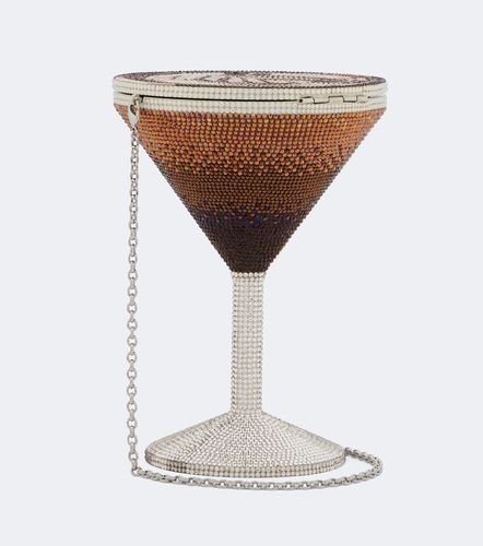 Clutch Martini Espresso con cristales - Judith Leiber Couture - Modalova