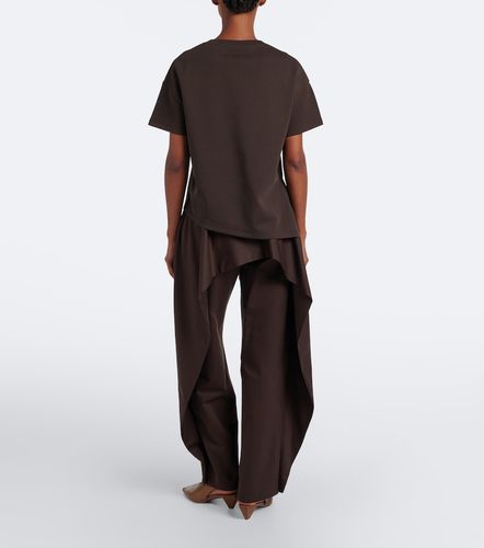 Pantalones barrel de gabardina de algodón y seda - Loewe - Modalova