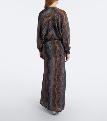 Missoni Draped printed lame gown - Missoni - Modalova
