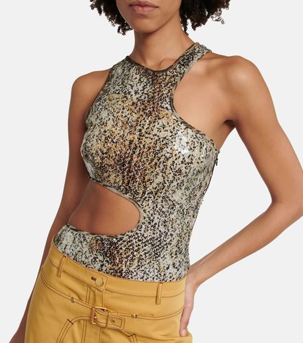 Tank top con cut-out e paillettes - Stella McCartney - Modalova
