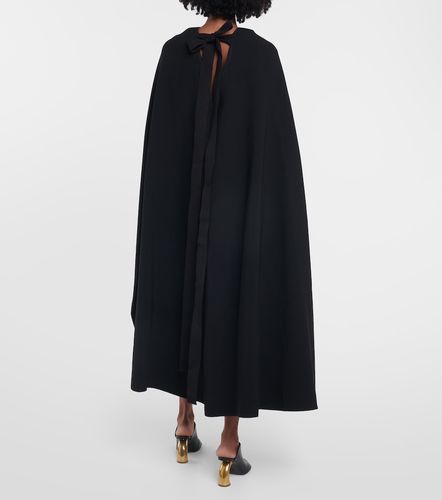 Vestido midi de crepé con capa - Roksanda - Modalova