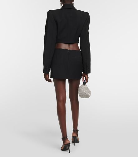 Area Embellished wool miniskirt - Area - Modalova