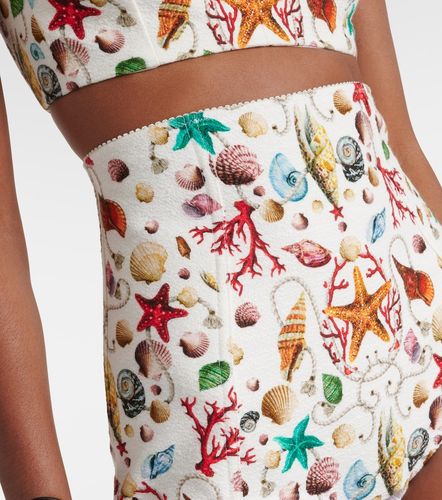 Capri printed high-rise shorts - Dolce&Gabbana - Modalova