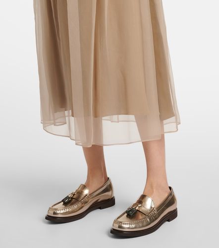 Gonna midi in seta - Brunello Cucinelli - Modalova