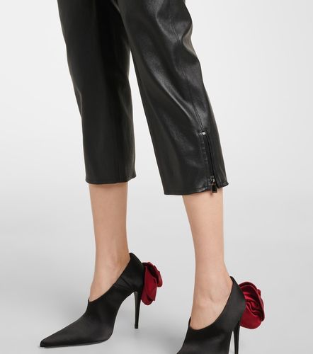 Low-rise leather capris - Magda Butrym - Modalova