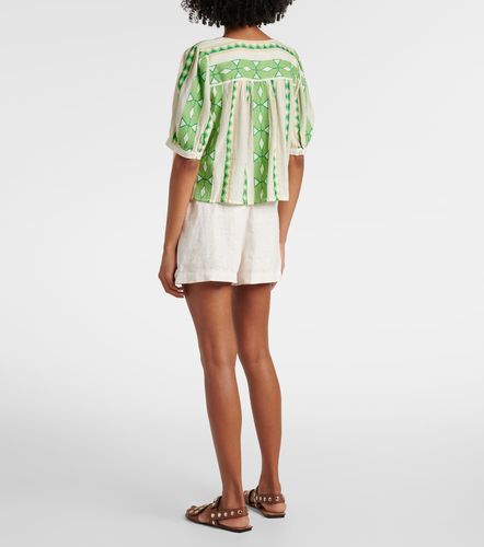 Blusa Marissa de jacquard de algodón - Velvet - Modalova