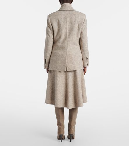 Double-breasted wool and silk-blend blazer - Brunello Cucinelli - Modalova