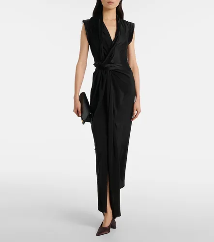 Draped asymmetric midi dress - Victoria Beckham - Modalova