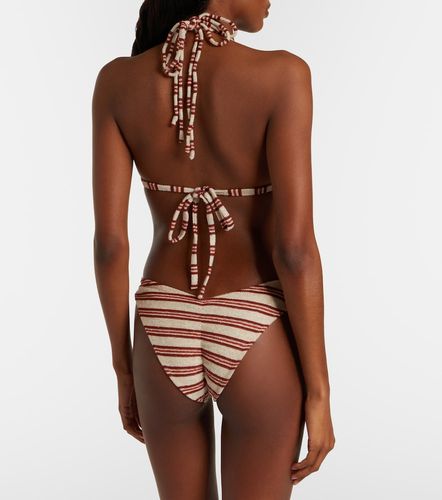 Euro striped triangle bikini top - Montce - Modalova