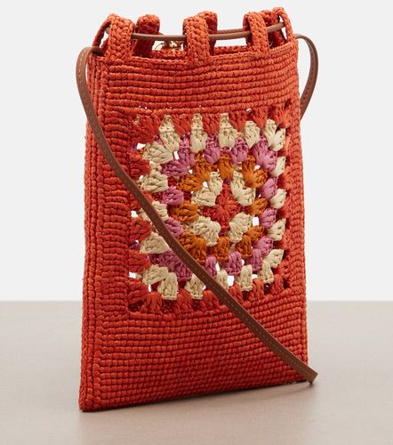 Paula's Ibiza crochet raffia pouch with strap - Loewe - Modalova