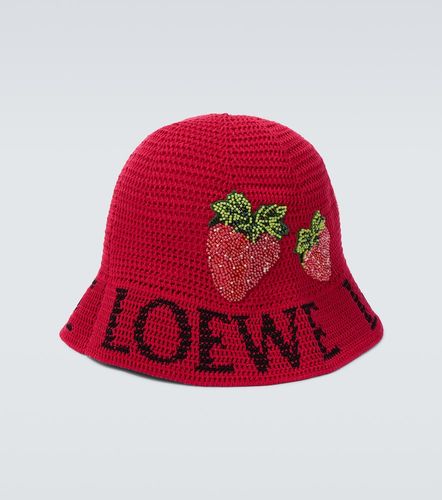 Cappello da pescatore Strawberry con perline - Loewe - Modalova
