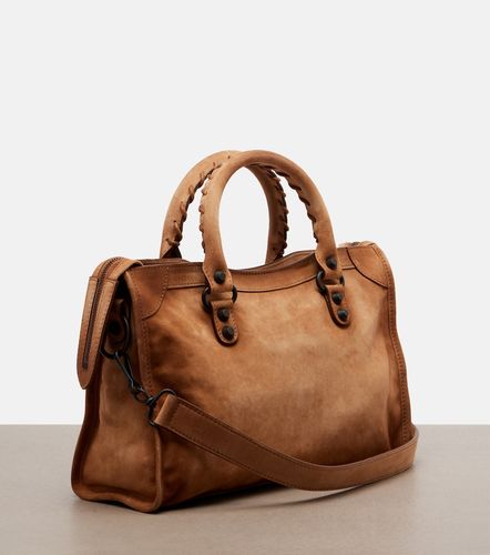 Le City Small suede top-handle bag - Balenciaga - Modalova