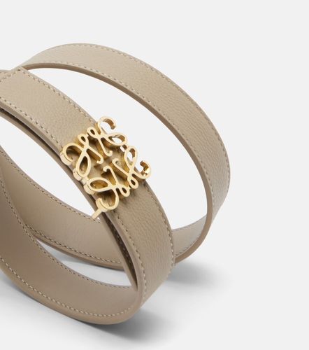 Loewe Anagram Bombe leather belt - Loewe - Modalova