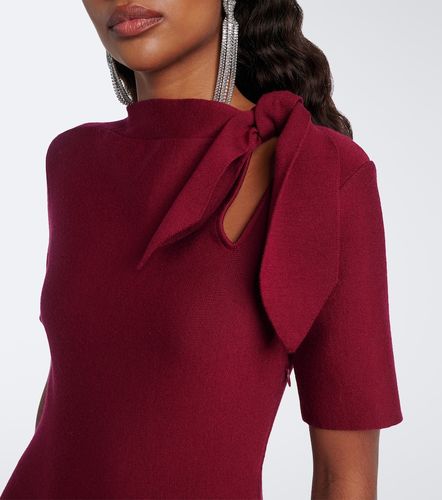 Midikleid aus einem Wollgemisch - Oscar de la Renta - Modalova