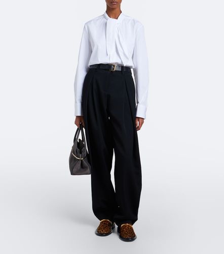 Pinch pleated wool wide-leg pants - Givenchy - Modalova
