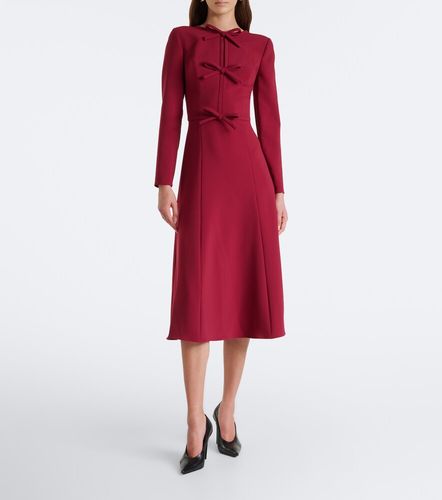 Vestido midi de crepé con lazo - Carolina Herrera - Modalova