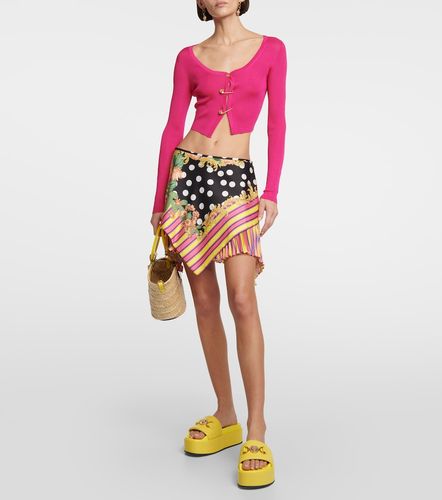 Versace Printed wrap miniskirt - Versace - Modalova