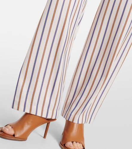 Grigore striped twill wide-leg pants - Veronica Beard - Modalova