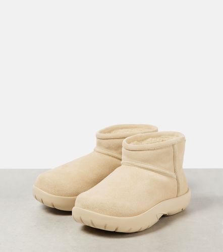 Snap Mini shearling-lined suede ankle boots - Bottega Veneta - Modalova