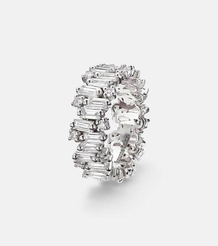 Shimmer Audrey 18kt white gold ring with diamonds - Suzanne Kalan - Modalova