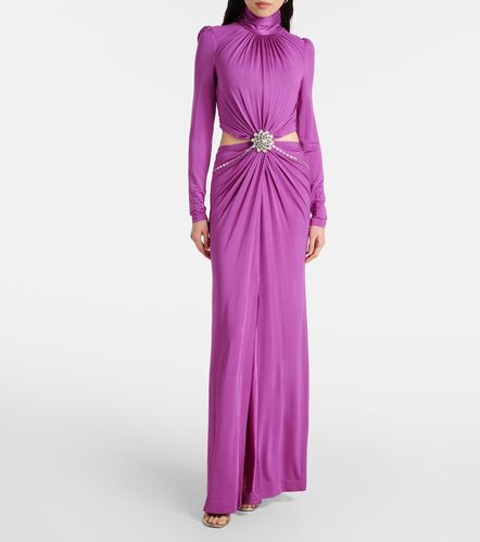 Cutout crystal-embellished jersey gown - Rabanne - Modalova