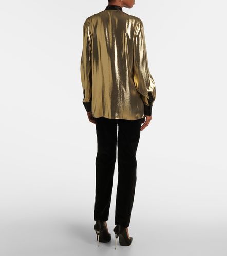 Blusa de lamé con lazada - Dolce&Gabbana - Modalova