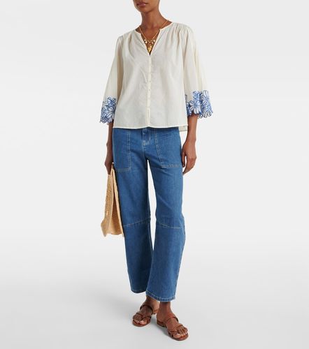 Blake embroidered cotton blouse - Velvet - Modalova