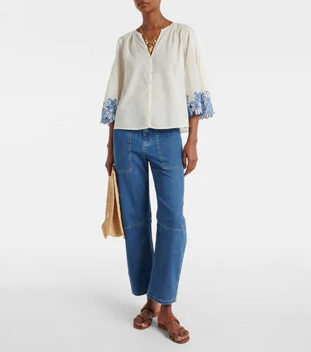 Blusa Blake de algodón bordada - Velvet - Modalova