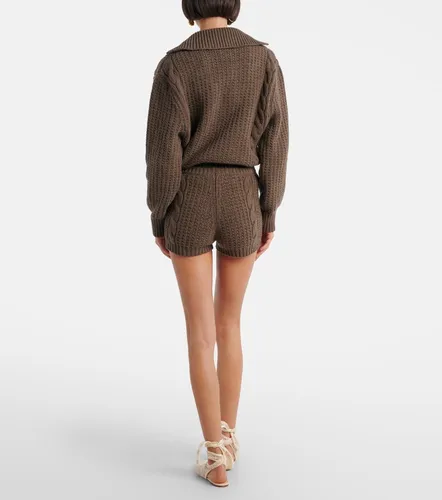 Cable-knit cashmere shorts - Magda Butrym - Modalova