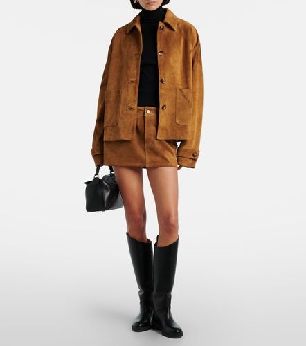 Low-rise suede miniskirt - 7 For All Mankind - Modalova
