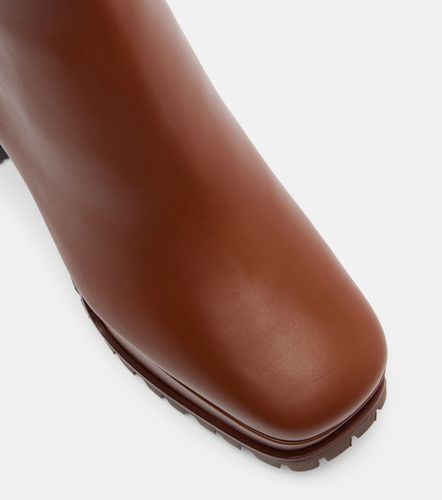Shearling-lined platform ankle boots - Gianvito Rossi - Modalova