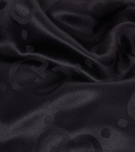 Sciarpa in jacquard di seta e lana GG - Gucci - Modalova