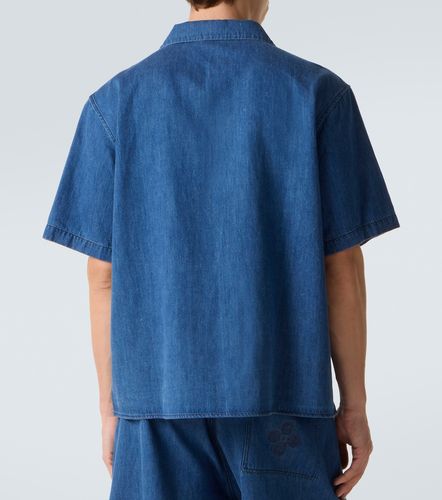Camisa bowling oversized de denim - Commas - Modalova