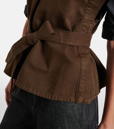 Lemaire Belted cotton twill top - Lemaire - Modalova