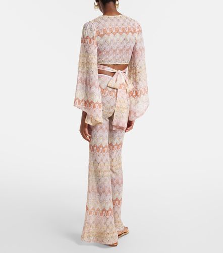 Missoni Pantaloni flared con lamé - Missoni - Modalova