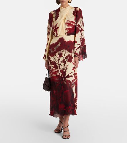 Printed silk maxi dress - Johanna Ortiz - Modalova