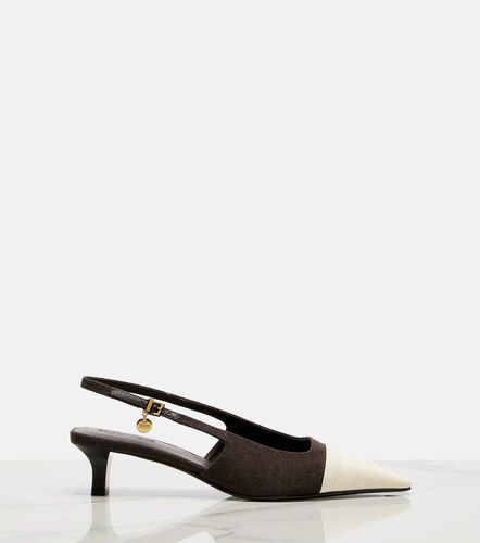 Slingback-Pumps aus Canvas mit Leder - Tod's - Modalova