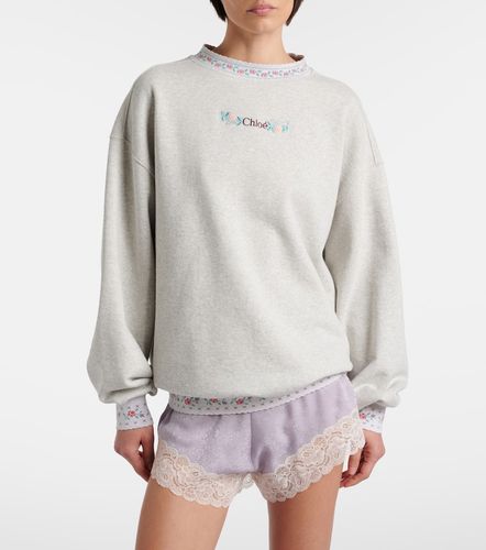 Chloé Sudadera de jersey de algodón bordada - Chloe - Modalova