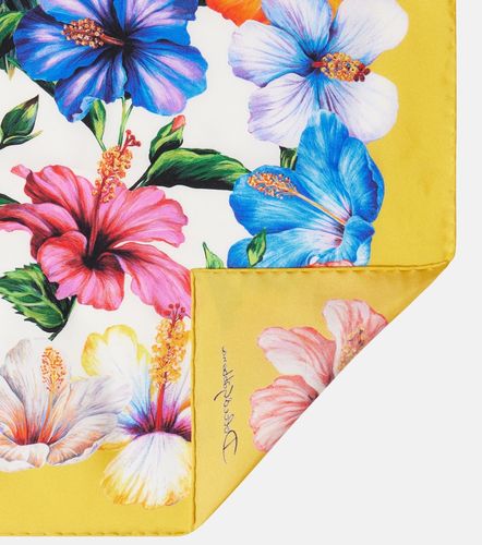 Floral silk twill scarf - Dolce&Gabbana - Modalova