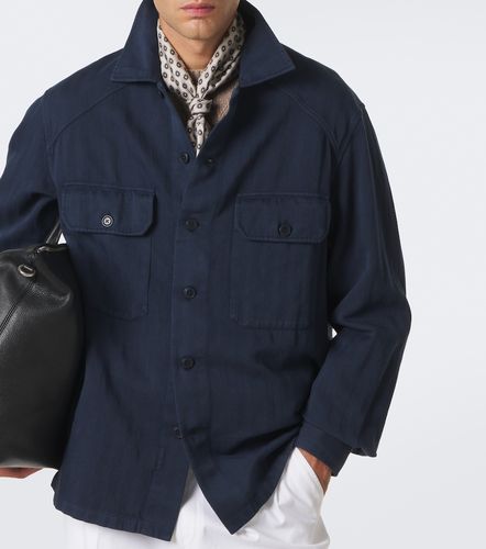 Camicia in cotone e lino - Ralph Lauren Purple Label - Modalova