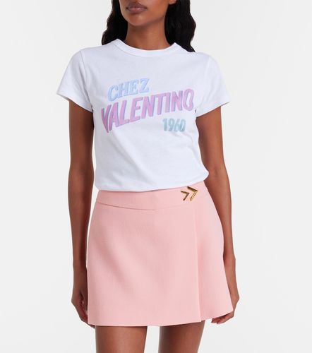 Camiseta de jersey de algodón estampada - Valentino - Modalova