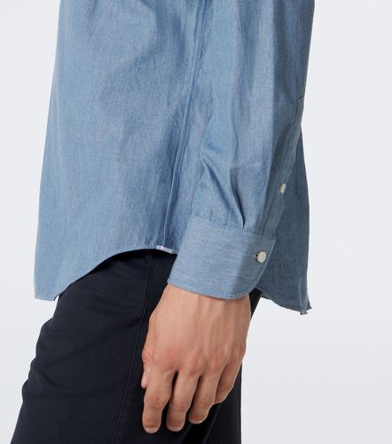 Camicia in chambray di cotone - Incotex - Modalova