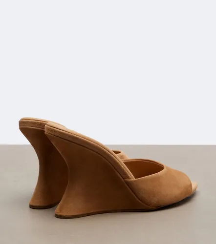 Aquazzura Bisous suede wedge mules - Aquazzura - Modalova