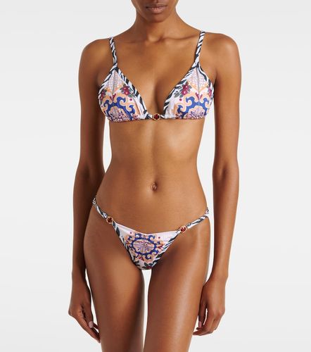 Pracy embellished printed bikini top - Bananhot - Modalova