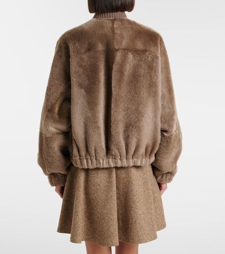Bomber in shearling con cashmere - Brunello Cucinelli - Modalova