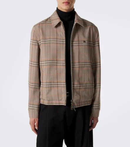 Chaqueta blouson de gabardina de algodón - Burberry - Modalova