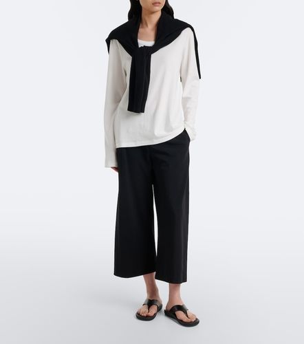 Cosmo cropped wool wide-leg pants - The Row - Modalova