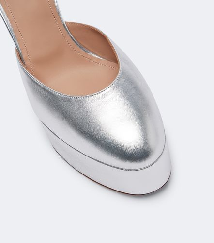 Salones con plataforma Leila de piel metalizada - Malone Souliers - Modalova