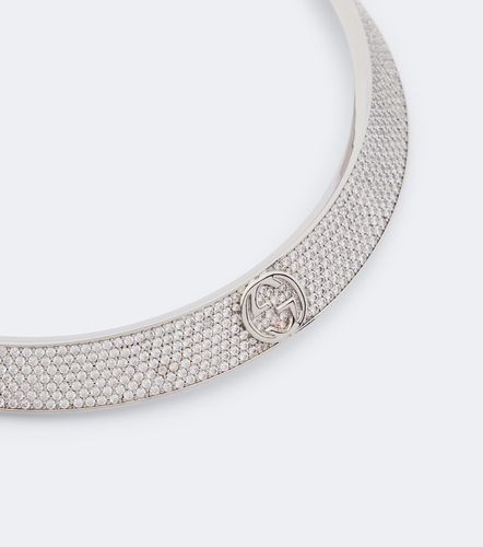 Choker Interlocking G mit Kristallen - Gucci - Modalova